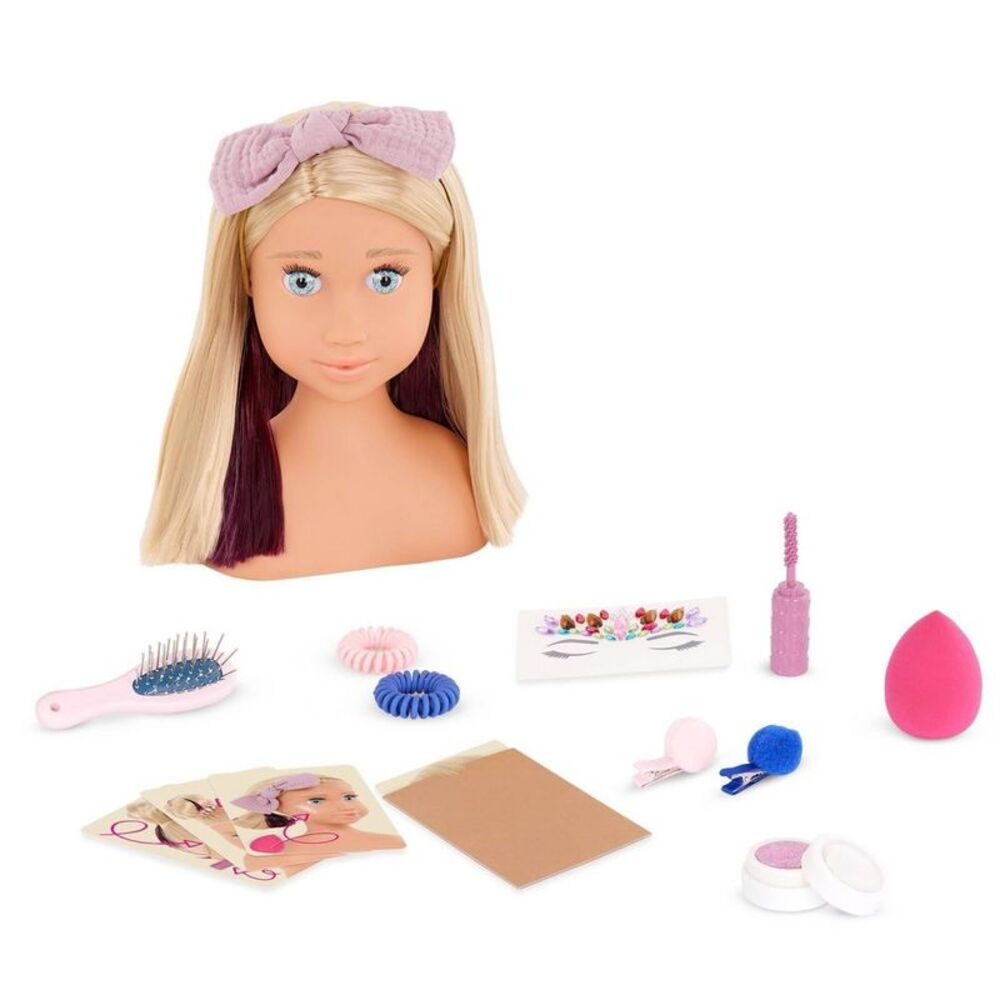 Our Generation -  Deanna Sparkles of Fun Styling Head Pink